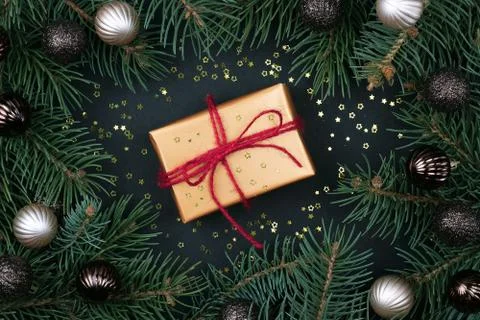 Stylish Christmas composition Stock Photos