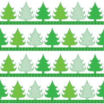 Stylish christmas tree pattern. Vector illustration イラスト素材