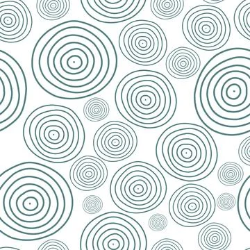 Stylish circles pattern, monochrome concept. Modern vector illustration. Illustrazione stock