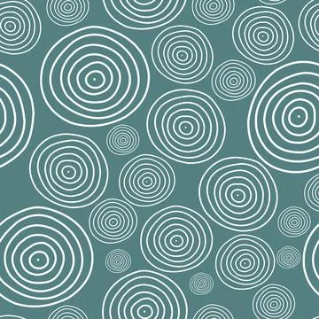 Stylish circles pattern, monochrome concept. Modern vector illustration. Illustrazione stock