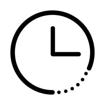 Stylish clock icon. Time icon. Vector. Stock Illustration