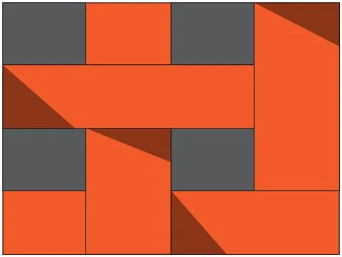 Stylish colorful mosaic pattern Illustrazione stock