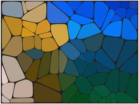 Stylish colorful mosaic pattern Illustrazione stock
