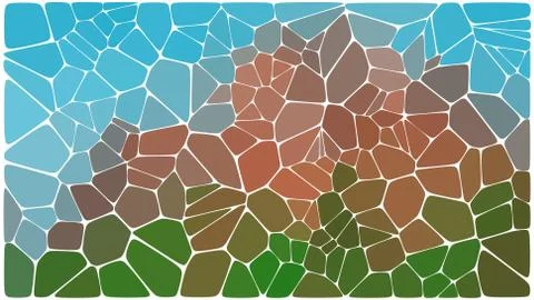 Stylish colorful mosaic pattern Illustrazione stock