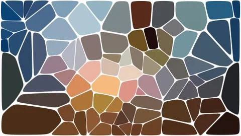Stylish colorful mosaic pattern Illustrazione stock