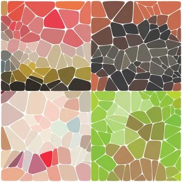 Stylish colorful mosaic pattern 스톡 일러스트
