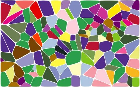 Stylish colorful mosaic pattern Illustrazione stock