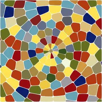 Stylish colorful mosaic pattern 스톡 일러스트