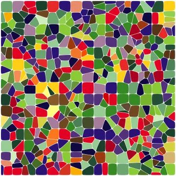 Stylish colorful mosaic pattern Illustrazione stock