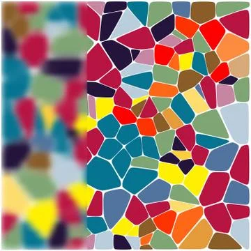Stylish colorful mosaic pattern Illustrazione stock