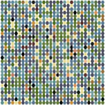 Stylish colorful mosaic pattern Illustrazione stock