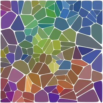 Stylish colorful mosaic pattern Illustrazione stock