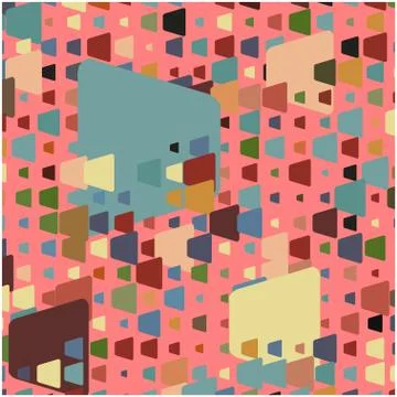 Stylish colorful mosaic pattern 스톡 일러스트