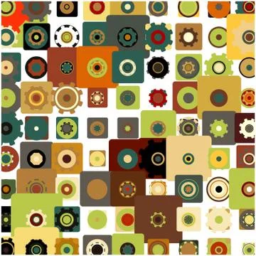 Stylish colorful mosaic pattern Stockillustratie