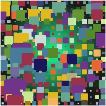 Stylish colorful mosaic pattern Illustrazione stock