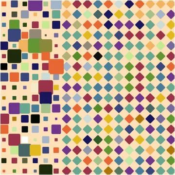 Stylish colorful mosaic pattern Illustrazione stock