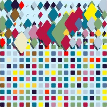 Stylish colorful mosaic pattern 스톡 일러스트