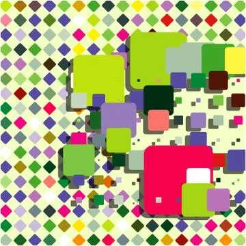 Stylish colorful mosaic pattern Illustrazione stock