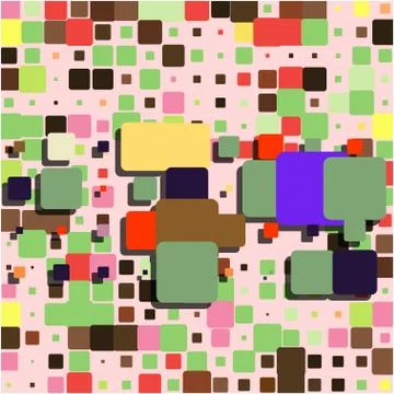 Stylish colorful mosaic pattern Stock Illustration