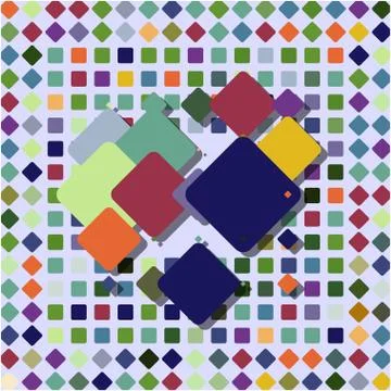 Stylish colorful mosaic pattern 스톡 일러스트