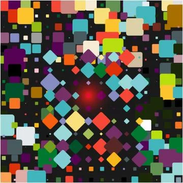 Stylish colorful mosaic pattern 스톡 일러스트