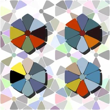 Stylish colorful mosaic pattern 스톡 일러스트