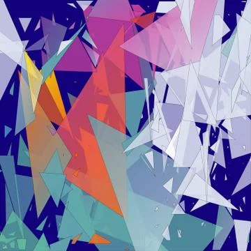 Stylish colorful mosaic pattern Illustrazione stock