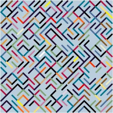 Stylish colorful mosaic pattern Illustrazione stock