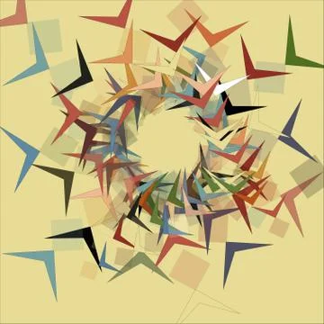 Stylish colorful mosaic pattern Stock Illustration