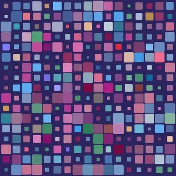 Stylish colorful mosaic pattern Illustrazione stock