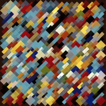 Stylish colorful mosaic pattern 스톡 일러스트