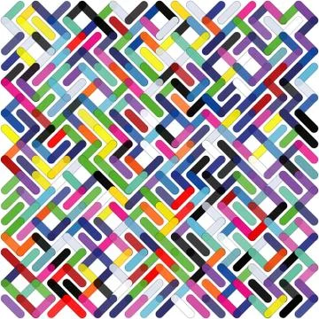 Stylish colorful mosaic pattern 스톡 일러스트