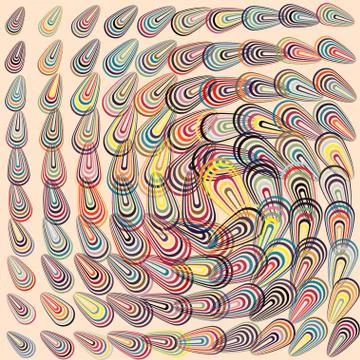 Stylish colorful mosaic pattern Illustrazione stock