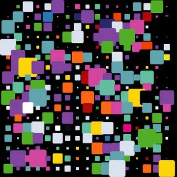 Stylish colorful mosaic pattern Stock Illustration