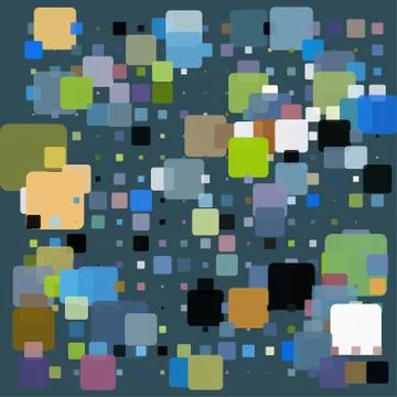Stylish colorful mosaic pattern Illustrazione stock