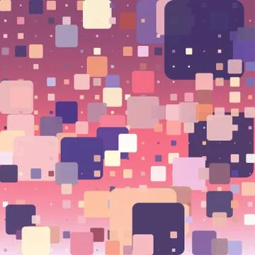 Stylish colorful mosaic pattern 스톡 일러스트