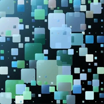 Stylish colorful mosaic pattern Illustrazione stock