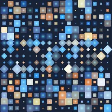 Stylish colorful mosaic pattern 스톡 일러스트