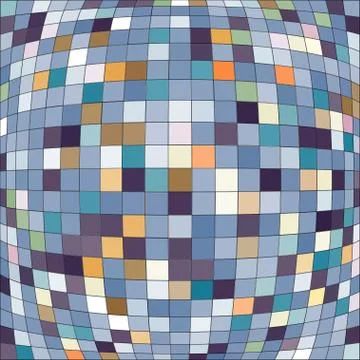Stylish colorful mosaic pattern Illustrazione stock