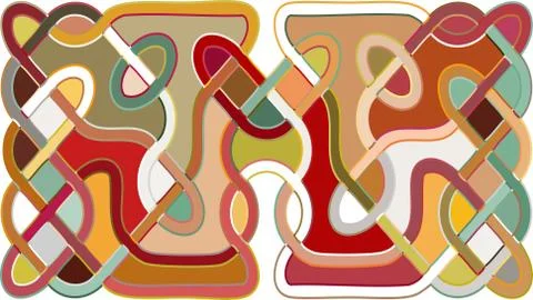 Stylish colorful mosaic pattern Stock Illustration