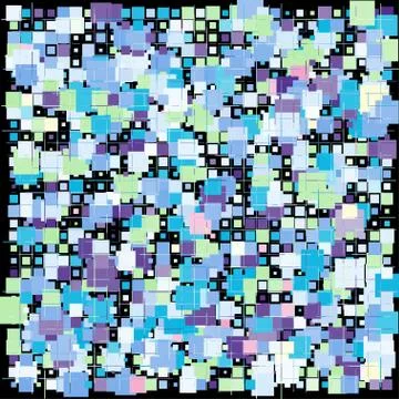 Stylish colorful mosaic pattern Illustrazione stock
