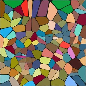 Stylish colorful mosaic pattern Illustrazione stock