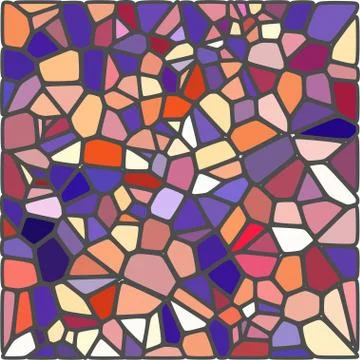 Stylish colorful mosaic pattern Illustrazione stock