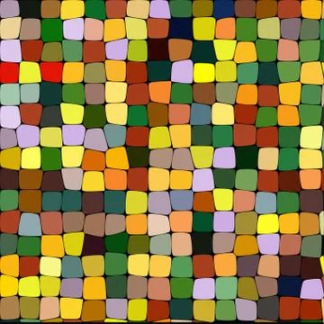 Stylish colorful mosaic pattern Illustrazione stock