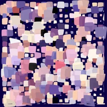 Stylish colorful mosaic pattern Illustrazione stock