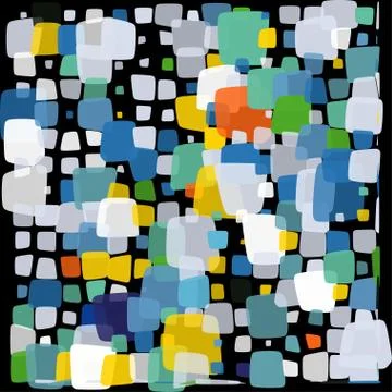 Stylish colorful mosaic pattern 스톡 일러스트