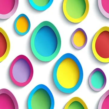 Stylish colorful seamless pattern with Easter egg 스톡 일러스트