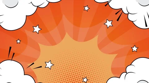 Stylish comic style pop art backdrop with colorful panel designs seamless 4k Stock Footage 293047335