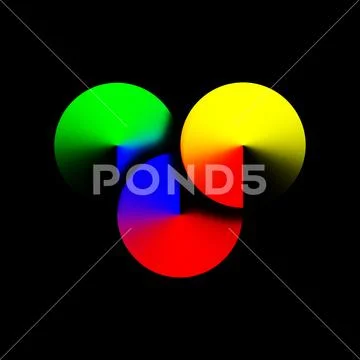 Stylish composition with mixing circles in Photoshop Plantilla PSD