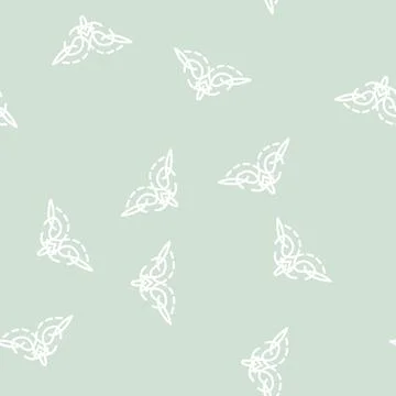 Stylish corner line vector seamless pattern flat Stock Illustration